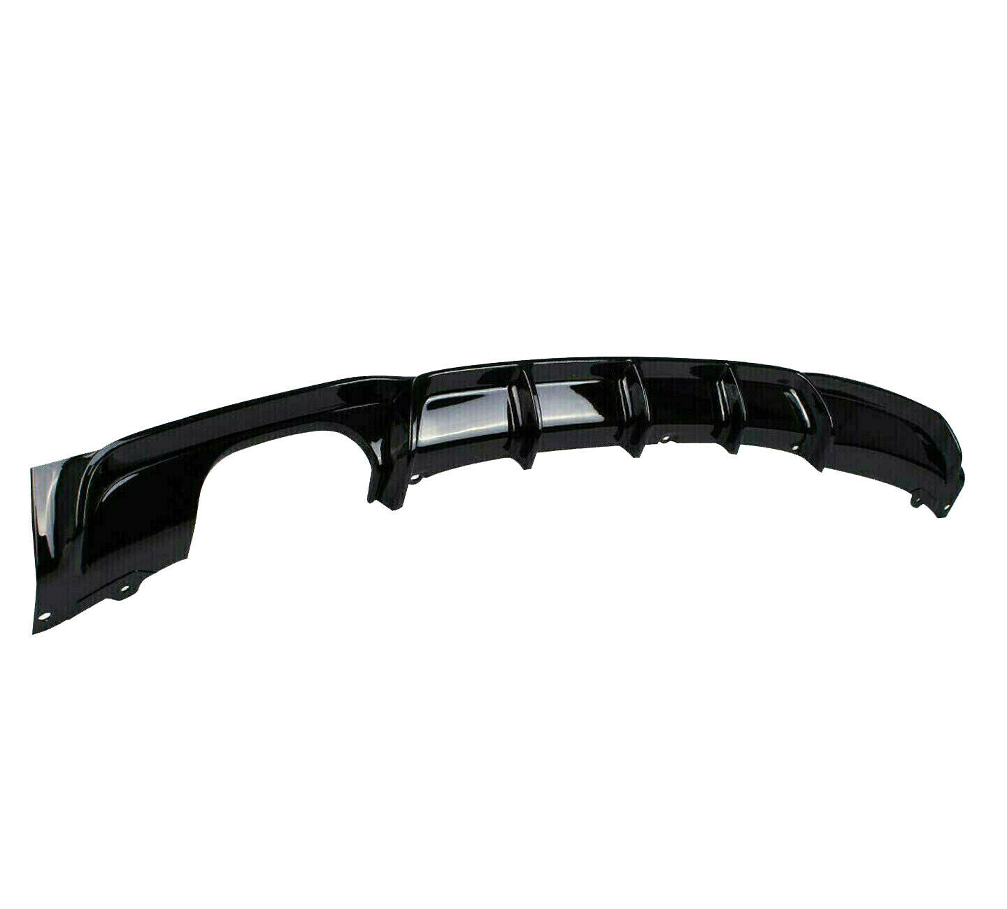 BMW F30 F31 3 SERIES REAR DIFFUSER M SPORT PERFORMANCE TWIN EXHAUST GLOSS BLACK