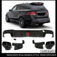 MERCEDES GLE GLS W166 X166 REAR DIFFUSER WITH LIGHT & TAILPIPES BLACK 2015-18