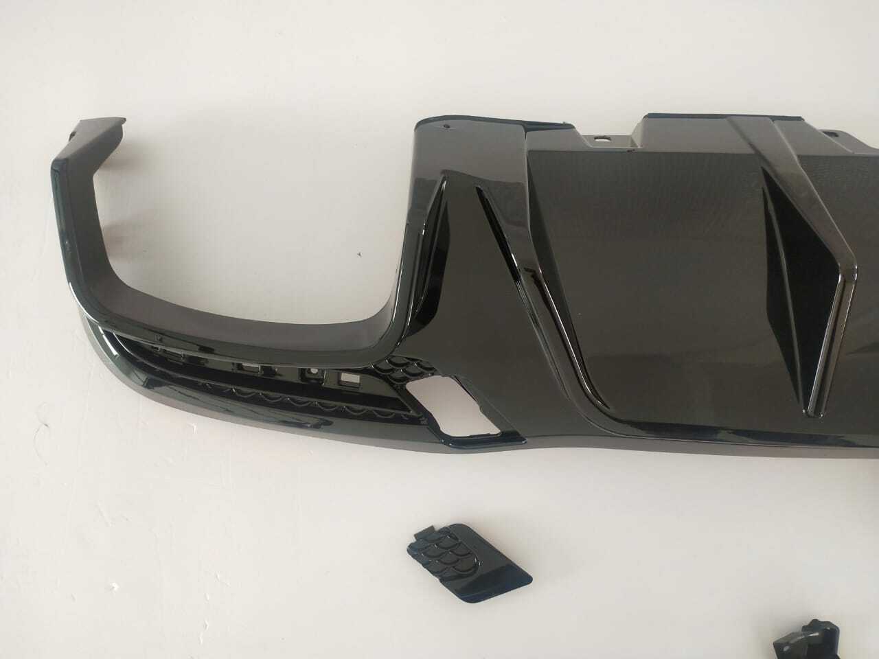 MERCEDES GLE GLS W166 X166 REAR DIFFUSER WITH LIGHT & TAILPIPES BLACK 2015-18