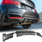 BMW F32 F33 F36 4 SERIES PERFORMANCE M SPORT REAR DIFFUSER CARBON FIBRE LOOK