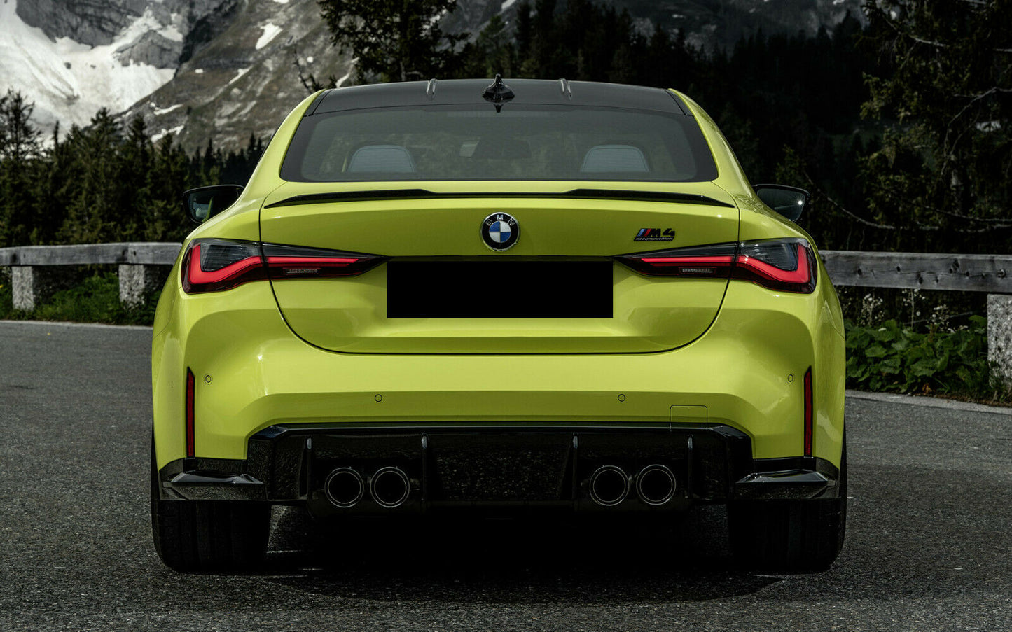 BMW 4 SERIES G22 G82 M4 BOOT SPOILER TRUNK LIP CARBON LOOK 2020 ONWARDS