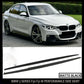 BMW 3 SERIES F30 F31 M PERFORMANCE STYLE SIDE SKIRT EXTENSION BLADES MATTE BLACK