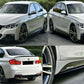 BMW 3 SERIES F30 F31 M PERFORMANCE STYLE SIDE SKIRT EXTENSION BLADES MATTE BLACK