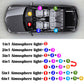 6IN1 Car 8M RGB Ambient Fiber Optic Neon Atmosphere Light Interior Light APP UK