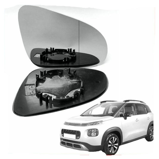 Right Driver side wing mirror glass for Citroen C1 2014-2022 wide angle heated