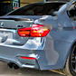 BMW M Sport 3 Series M3 F30 F80 Carbon Fibre M4 Style Boot Lip Spoiler 2011-2019
