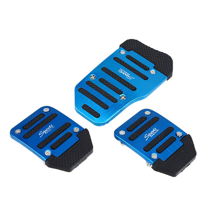 1 Set Blue Universal Non-Slip Pedals Pad Cover Car Interior Decor Accessories