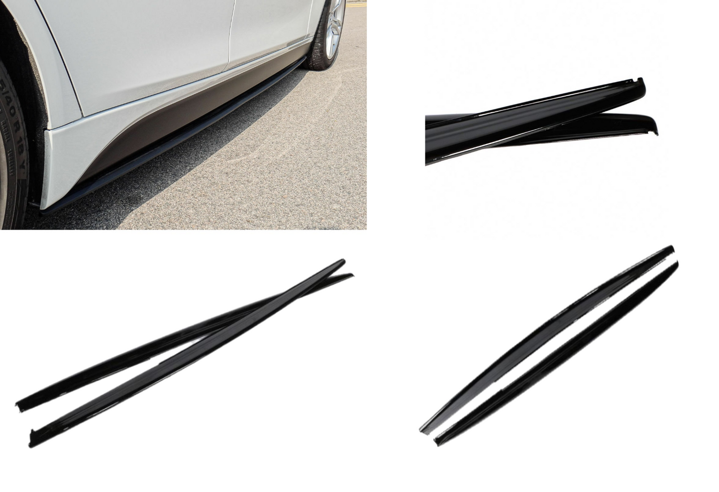 BMW F30 F31 M PERFORMANCE SIDE SKIRT EXTENSION BLADE 3 SERIES 2012-2019