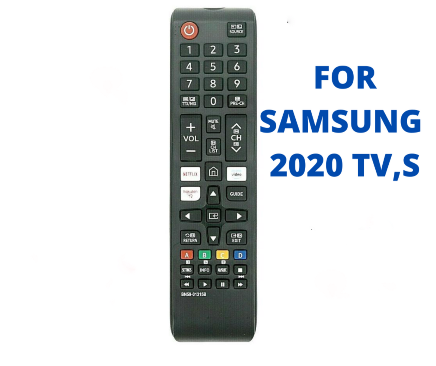 Replacement For Samsung BN59-01315B 4K LED Smart TV Remote Control