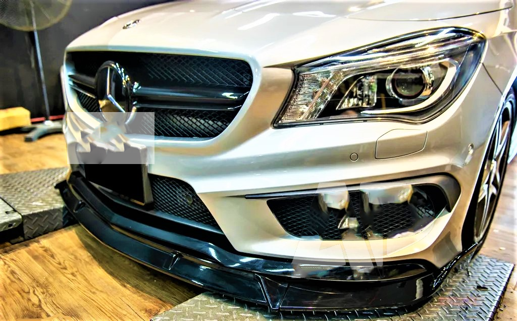 Mercedes CLA Class CLA45S AMG Style W117 C117 Front Splitter Lip 2013-2018