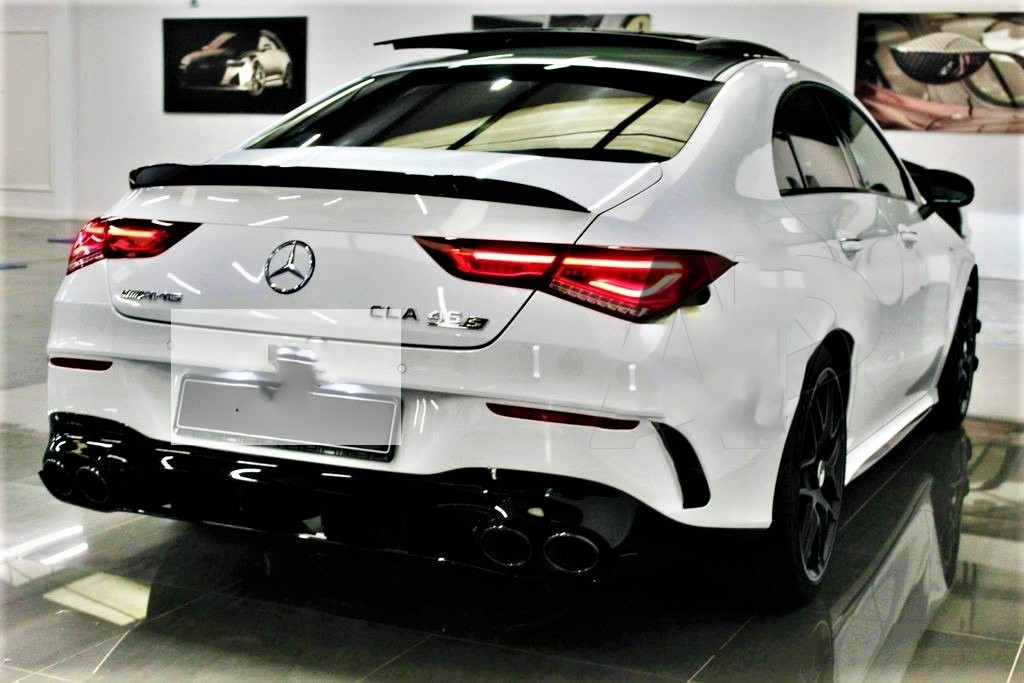 Mercedes CLA CLA45 AMG Style W118 C118 Gloss Black Rear Boot Spoiler 2019-2022