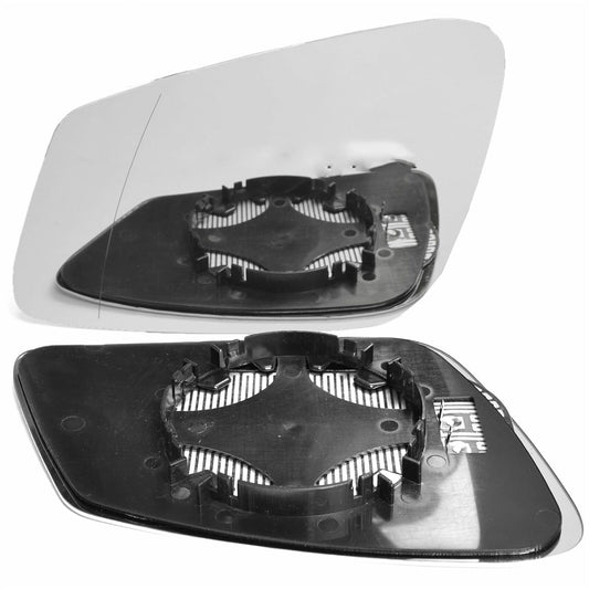 Left passenger side mirror glass for BMW 7 Series 2009-2015 heated