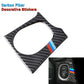 Carbon Fiber Trim Engine Start Button Sticker Interior Cover fit BMW 3-4 Series