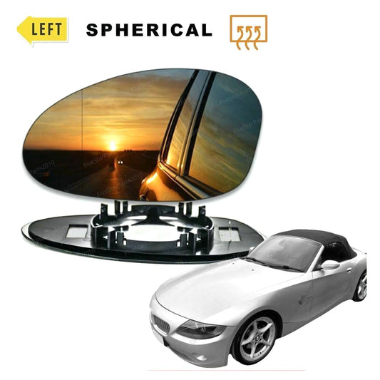 Left Passenger side Wide Angle Wing mirror glass for BMW Z4 2003-2009 Heated