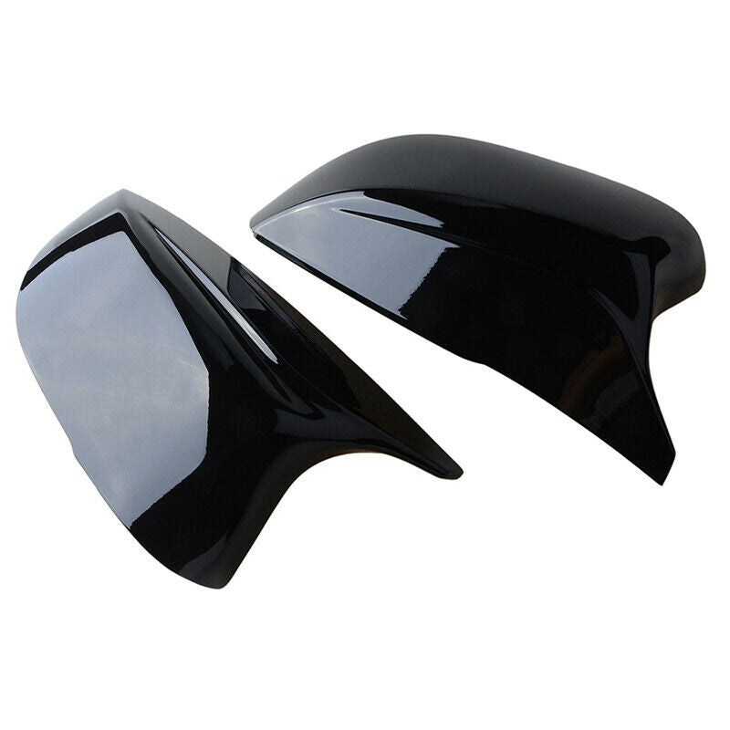 2x Car Gloss Black Door Side Mirror Cover Cap Fit For Infiniti Q50 Q60 QX30 Q70