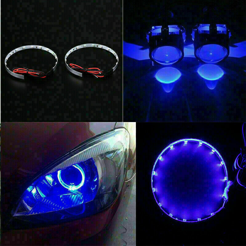 Devil Demon Halo Angel Eyes Car Headlight Projector Bulb Ring Light Universal