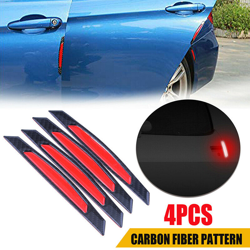 Car Auto Reflective Warn Strip Tape Bumper Safety Stickers Decal Accessories Red