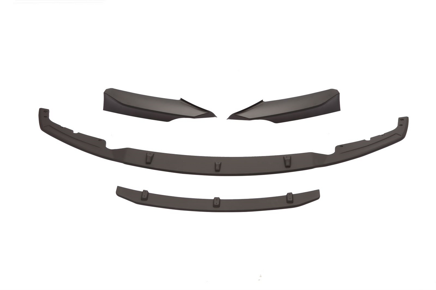 BMW 3 SERIES F30 F31 FRONT SPLITTER DIFFUSER 3D STYLE 4PCs LIP SPOILER MATTE BLK