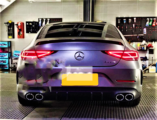 Mercedes CLS Class CLS53 AMG Style W257 C257 Gloss Black Boot Spoiler 2018 plus