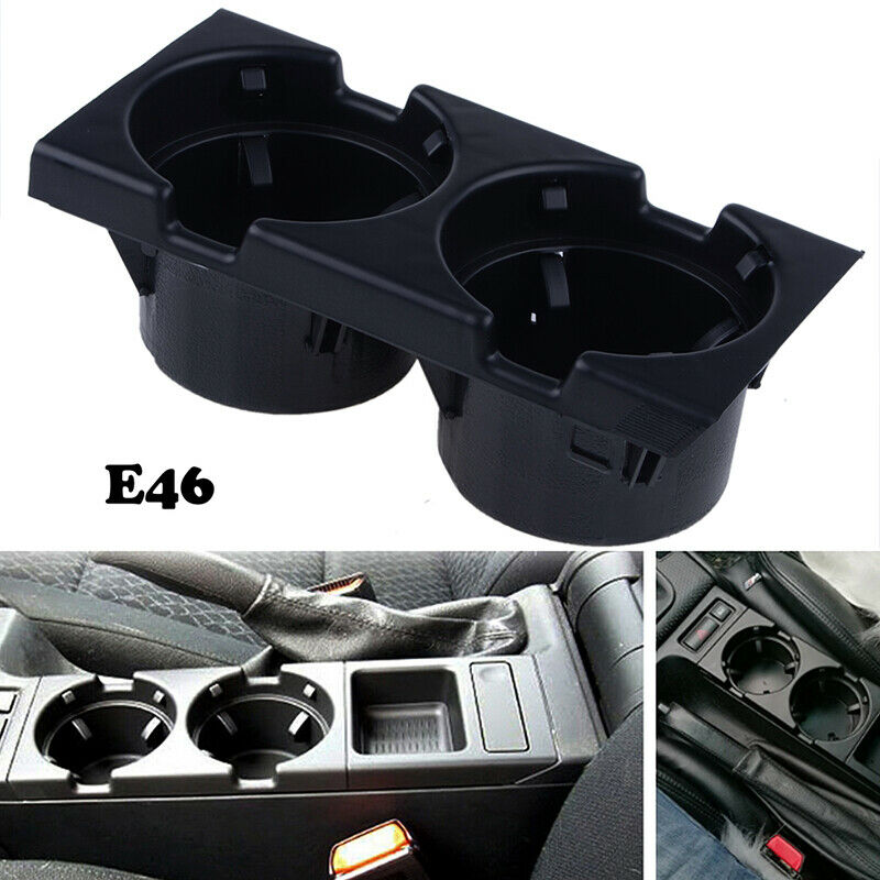 BLACK FRONT CENTER CONSOLE CUP/DRINKS HOLDER FOR BMW E46 3 SERIES 51168217953