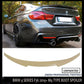 BMW 4 SERIES F36 M4 V STYLE REAR TRUNK BOOT SPOILER LIP LOOK 100% OEM QUALITY