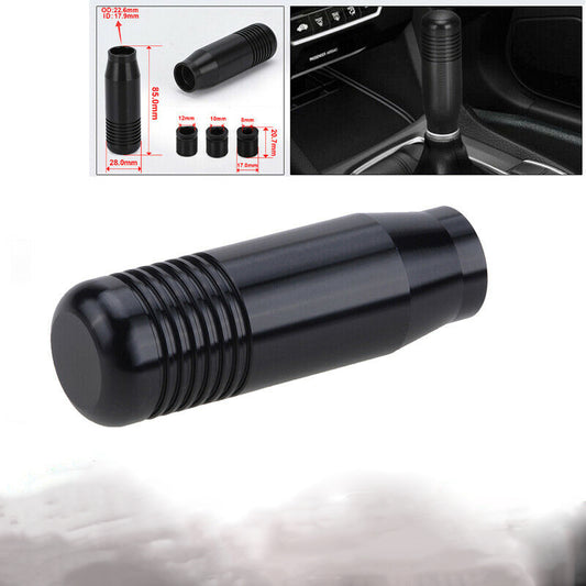 85mm Black Car Aluminum Manual MT Gear Stick Shift Shifter Lever Knob Universal