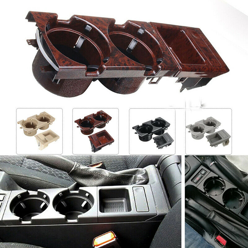 1pc Center Console Cup Drinks Holder+Coin Storage For BMW 3 Series E46 1999-2006