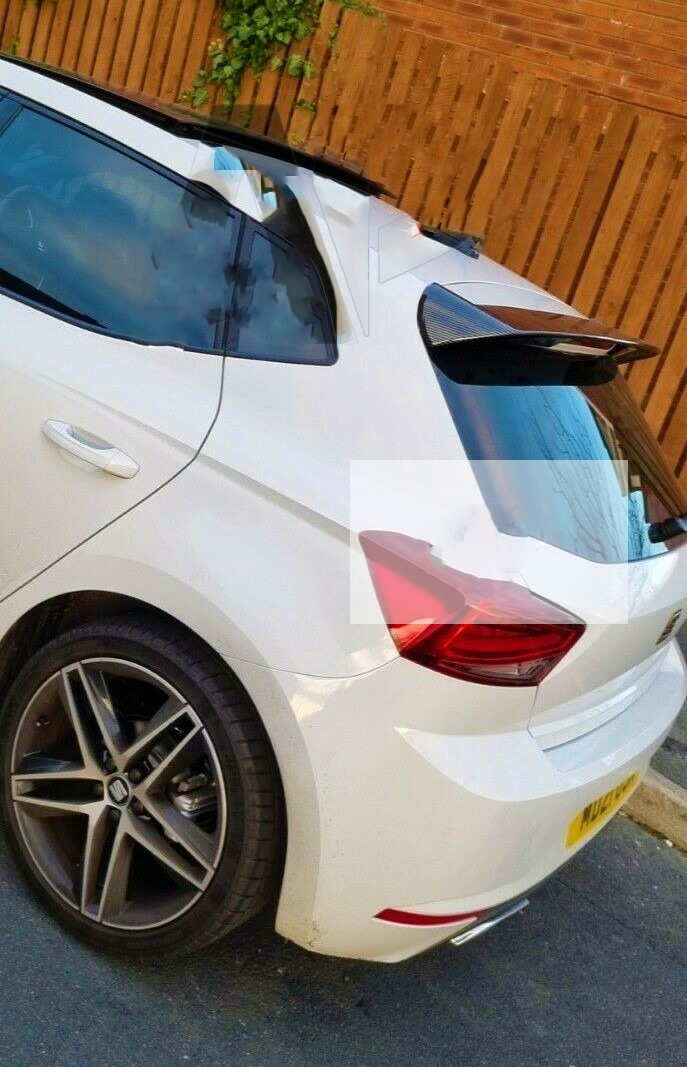 SEAT Ibiza Cupra Look 5dr MK5 6F Gloss Black Rear Boot Roof Spoiler 2017-2022