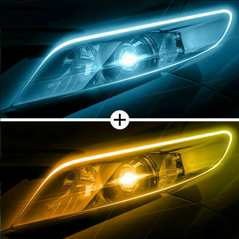 2x Sequential LED Strip Turn Signal Indicator DRL Daytime Running Lights UK