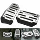 Silver Non-Slip Automatic Gas Brake Foot Pedal Pad Cover Car Accessories UK AE