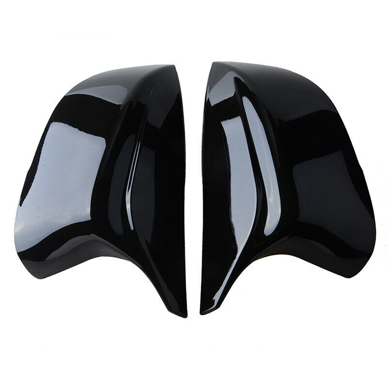 2x Car Gloss Black Door Side Mirror Cover Cap Fit For Infiniti Q50 Q60 QX30 Q70