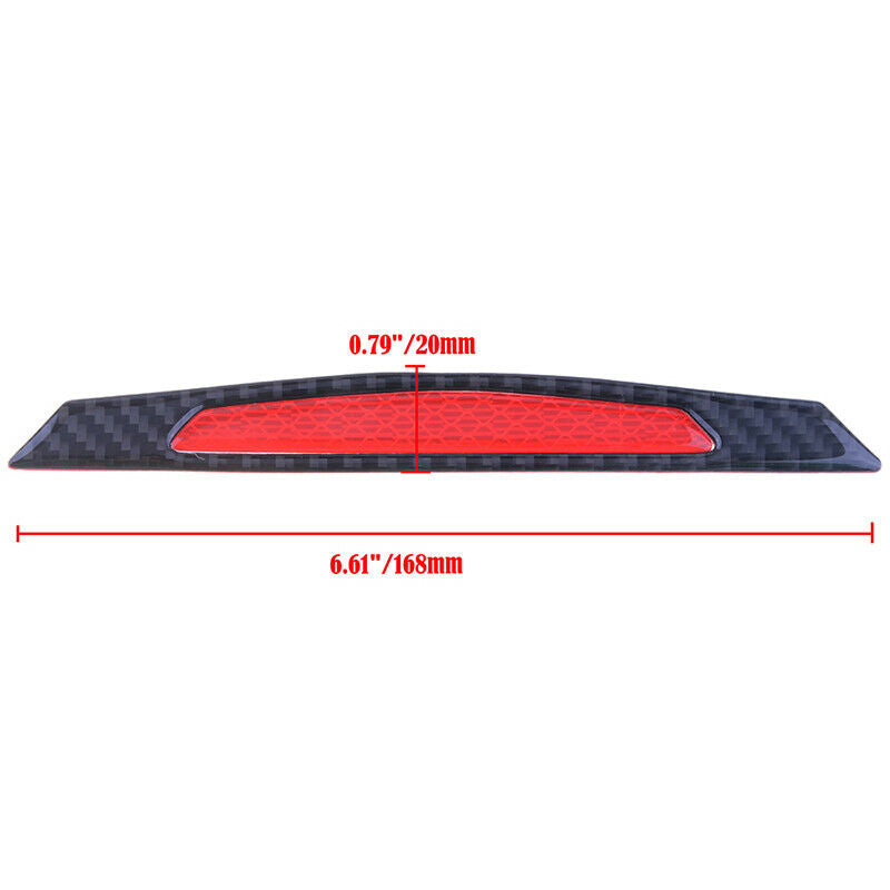 Car Auto Reflective Warn Strip Tape Bumper Safety Stickers Decal Accessories Red