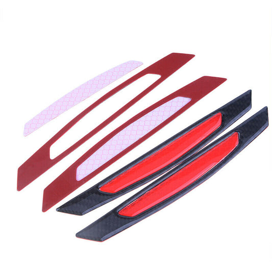 Car Auto Reflective Warn Strip Tape Bumper Safety Stickers Decal Accessories Red