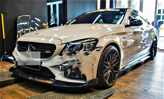 Mercedes C Class C63S AMG Brabus Style W205 C205 Front Splitter Lip 2019-21