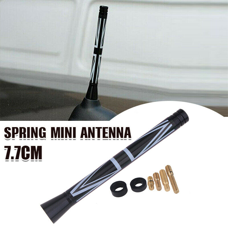 3" Short UK Flag Antenna Sports Short Aerial For BMW Mini Cooper All Models