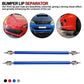 2*20cm Blue Universal Car Front Bumper Lip Splitter Rod Strut Tie Bar Support UK