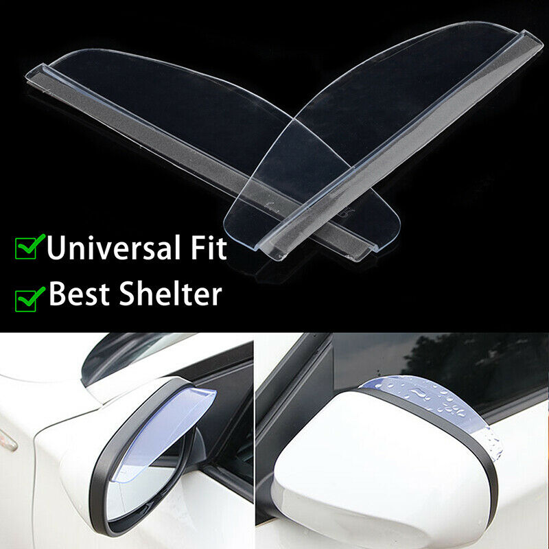 1Pair Car Rear View Side Mirror Rain Board Eyebrow Guard Sun Visor Accessories