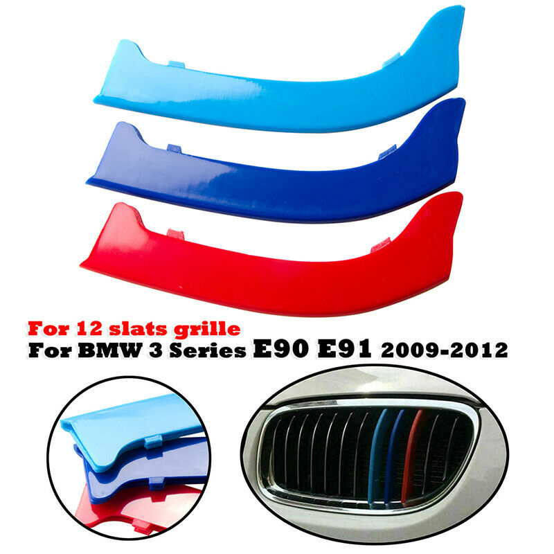 12 Bar Kidney Grille GrIll Insert Trims for BMW E90 E91 LCI 3 Series 2009 -12 UK