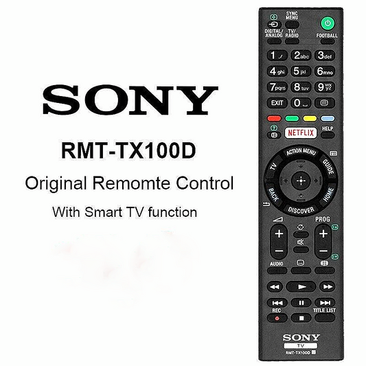 Genuine UK Sony Smart TV Remote Control RMT-TX100D RMTTX100D NETFLIX Button