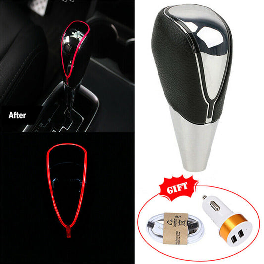 Blue Touch Motion Activated LED Car Styling Gear Stick Shift Knob USB Charger uk
