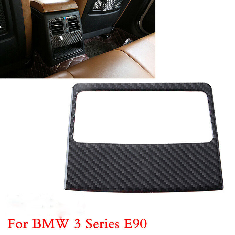 For BMW 3 Series E90 E92 E93 Carbon Fiber Rear Air Vent Outlet Trim Cover