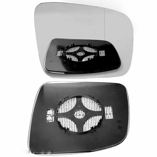 Right Driver side Wide Angle wing mirror glass for VW Caddy 3 04-15 heated