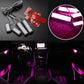 4pcs Car Door Bowl Handle LED Ambient Atmosphere Light Interior Accessory Pink