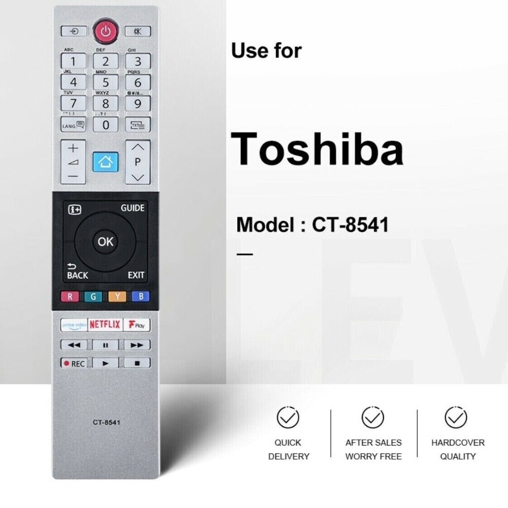 CT-8541 Remote Control For Toshiba NETFLIX Smart LED TV 24W2863DB