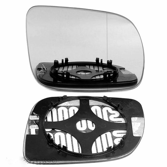 Right side Wide Angle wing mirror glass for VW Lupo 1998-2005 Heated (12 cm)