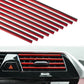 10x Car Accessories Red Air Conditioner Air Outlet Decoration Strip Cover