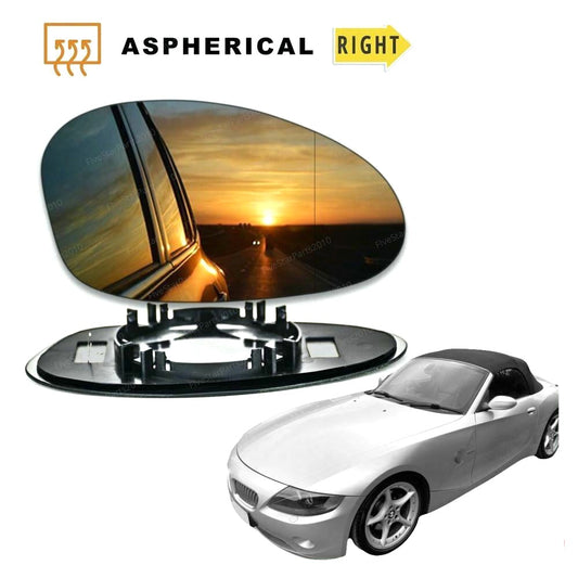 Right Driver side Wide Angle Wing mirror glass for BMW Z4 2003-2009 Heated