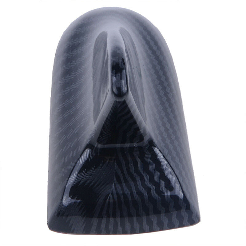 CAR CARBON FIBER BLACK SHARK FIN ANTENNA ROOF DUMMY AERIAL DECORATION STYLING C