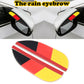 Car Rear View Wing Mirror Sun Shade Shield Rain Board Eyebrow Guard Germany Flag