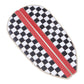 Checkered Car Rear View Wing Mirror Sun Shade Shield Rain Board Eyebrow Guard